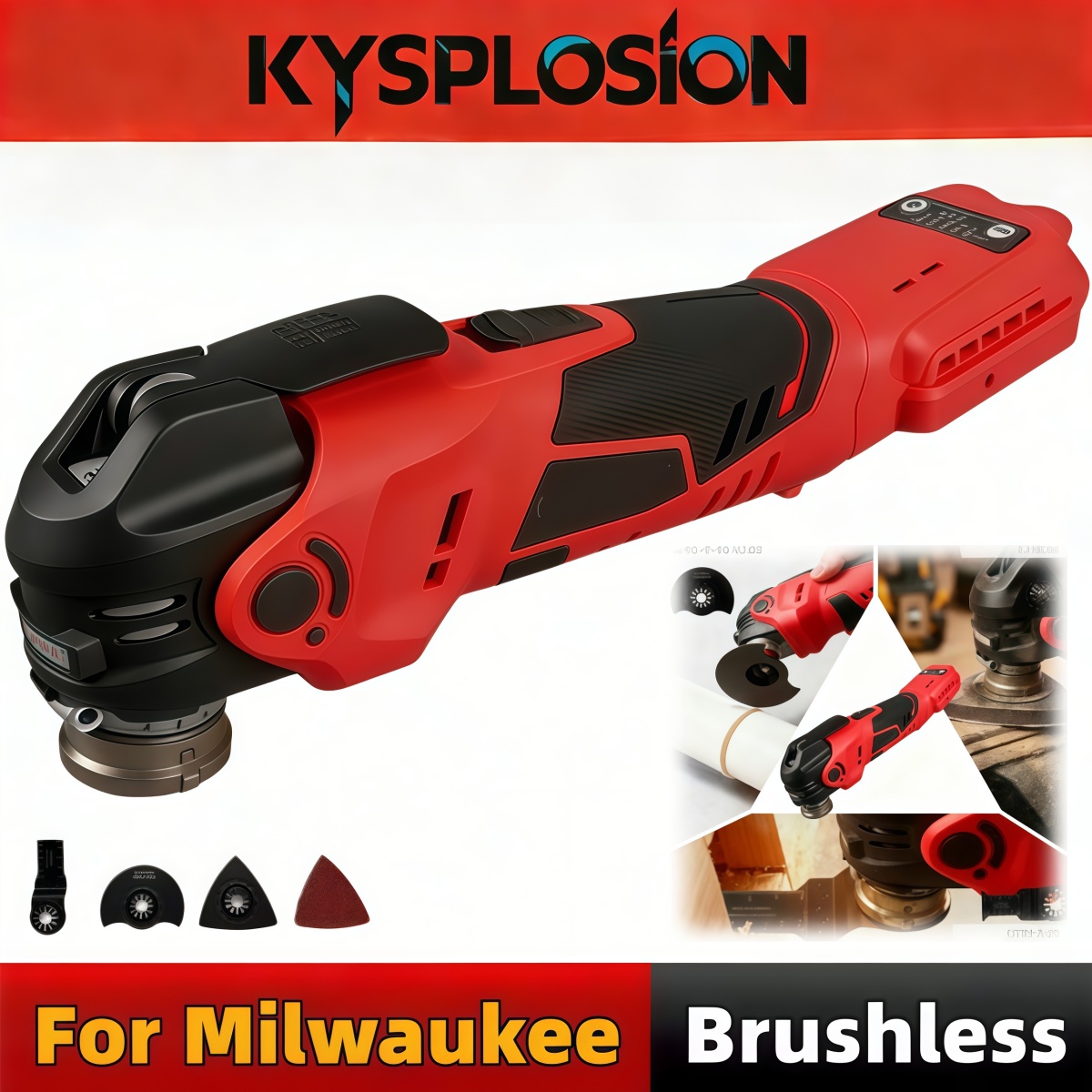 Oscillating Multi Tool - Utensile Multifunzione Oscillante Senza Spazzole a