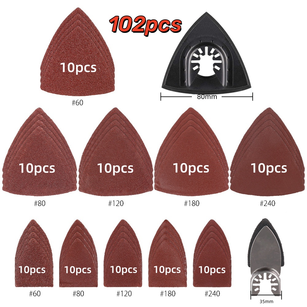 Oscillating Multi Tool - Kit di Tamponi Abrasivi per Utensili