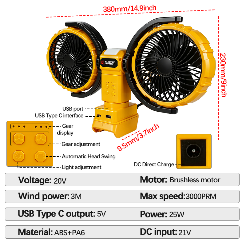 Ventilatore Portatile a Doppia - Power Tools Lowes recensione e prezzo