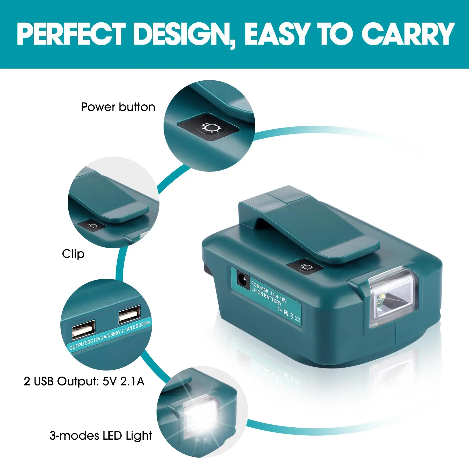 Adattatore con luce con tipo-c - Power Tools Milwaukee recensione e prezzo